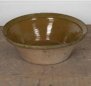 19th Century Italian Terracotta Glazed Bowl